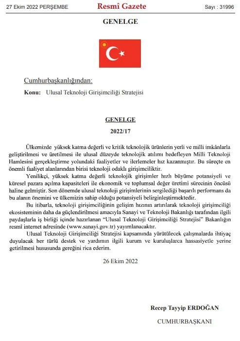 baskan-erdoganin-imzasiyla-yayimlandi-ulusal-teknoloji-girisimciligi-stratejisi-konulu-genelge-1666852151756.jpg Başkan Erdoğan'dan genelge: "Ulusal Teknoloji Girişimciliği Stratejisi"-1
