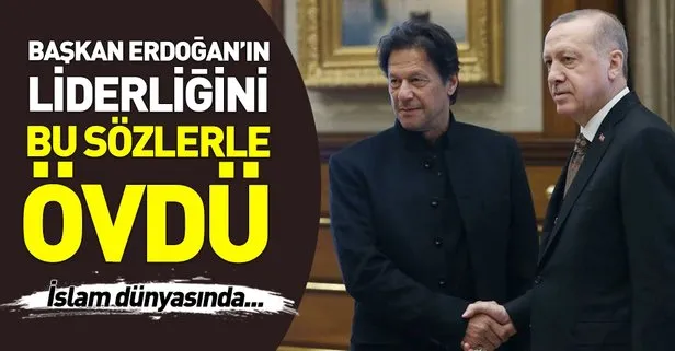 Pakistan Başbakanı İmran Han’dan Başkan Erdoğan’a övgü dolu sözler