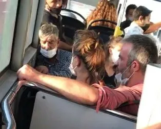 Otobüste dehşet anları! Her şey bir anda oldu...