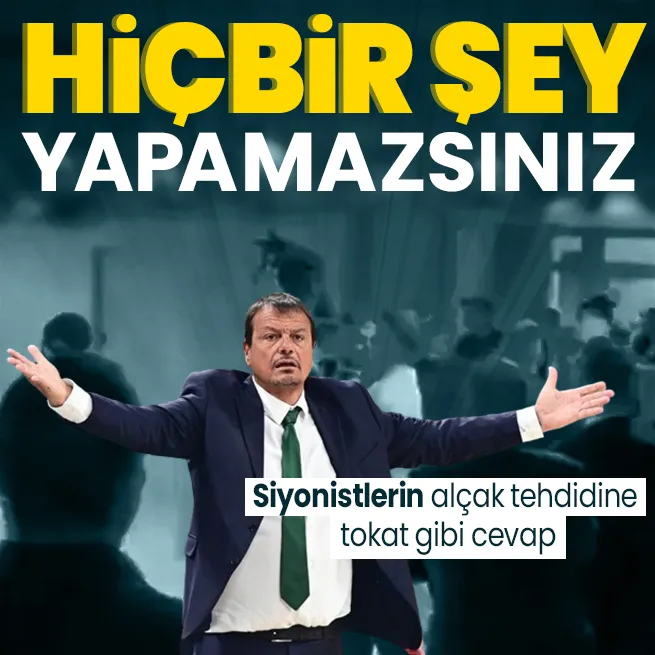 Maç sonu açıkladı: Ergin Atamandan siyonistlerin alçak tehdidine tokat gibi cevap