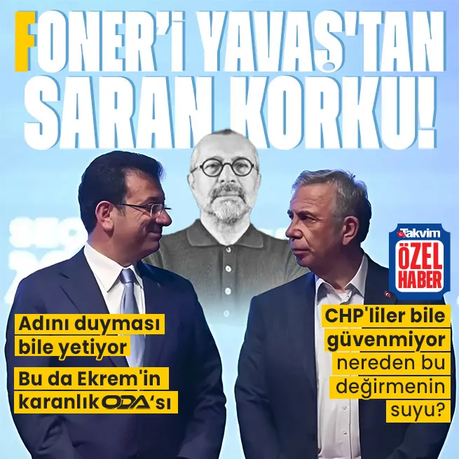 Foneri Yavaştan saran korku: Adı bile hoplatmaya yetiyor | İmamoğlunun karanlık ODAsına CHPliler bile güvenmiyor: Nereden bu paralar?