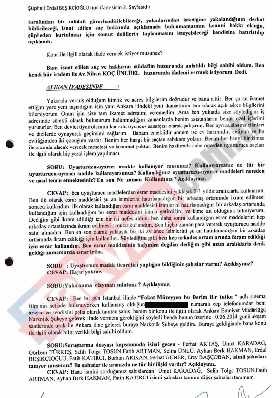 Erdal Beşikçioğlu’nun uyuşturucu testi pozitif çıktı! Kan ve idrarda THC-COOH tespit edildi-6