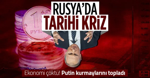 Rusya'da tarihi kriz! Ekonomi çöktü Putin kurmaylarını topladı! Ruble, borsa hepsi çöktü