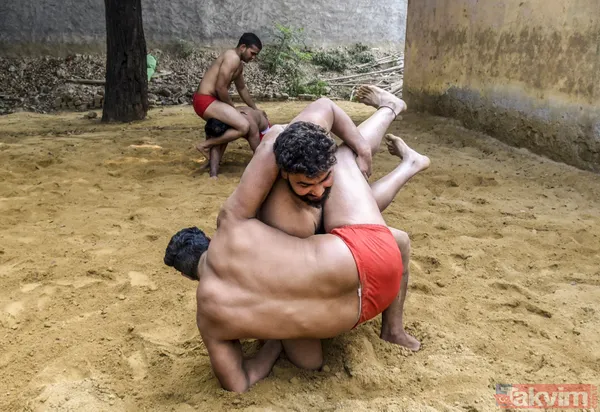 Hindistan'da güreşçiler böyle yetişiyor - 12