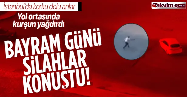 Bağcılar'da bayram günü silahlar konuştu: O görüntüler kamerada