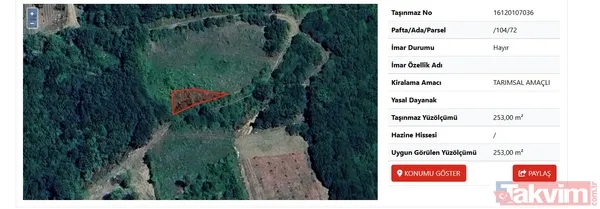 2026 Milli Emlak ihale takvimi: Samsun, Kocaeli ve Bursa'da konut alanı ve tarım arazisi ilanları yayımlandı - 2