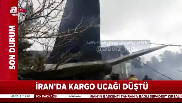 İran'da kargo uçağı düştü