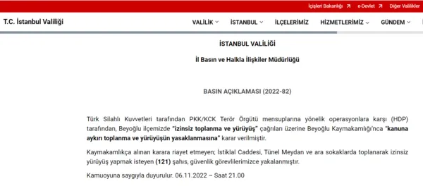 Son dakika: PKK'ya yönelik operasyonlar yine HDP'yi rahatsız etti! Beyoğlu'nda izinsiz yürüyüş yapmak isteyen 121 kişi gözaltına alındı-3