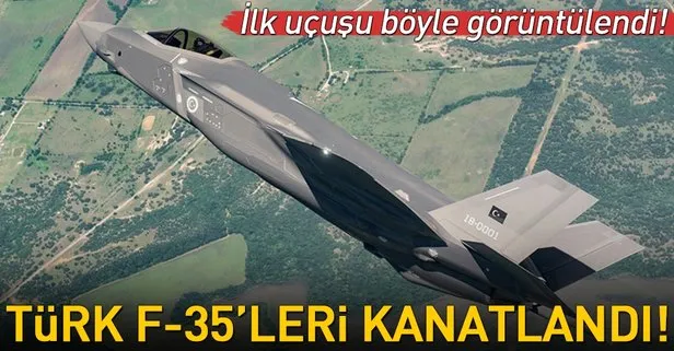 Türk F-35’lerinin ilk uçuşu görüntülendi!