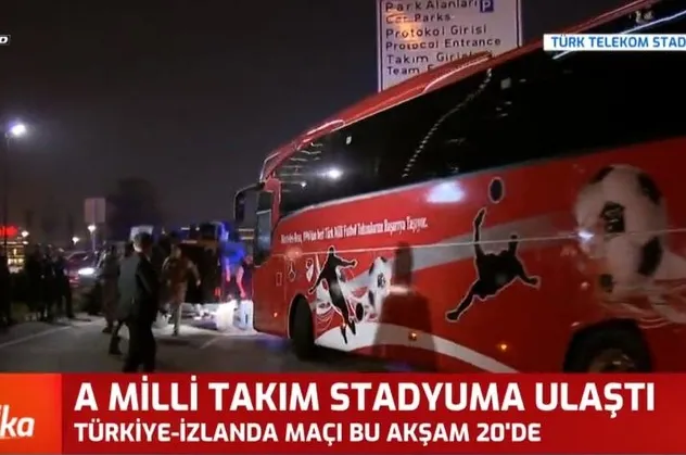 A Milli Takım Türk Telekom Stadyumu'na ulaştı