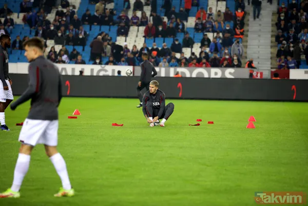 Trabzonspor - Gaziantep FK maçında ilginç olay! Arda Akbulut kaleye geçince Muhammet Taha Tepe maça motosikletle yetişti - 16