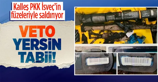 Terör örgütü PKK'nın Mehmetçiğe saldırıda kullandığı AT-4 füzeleri NATO üyeliği isteyen İsveç'ten!