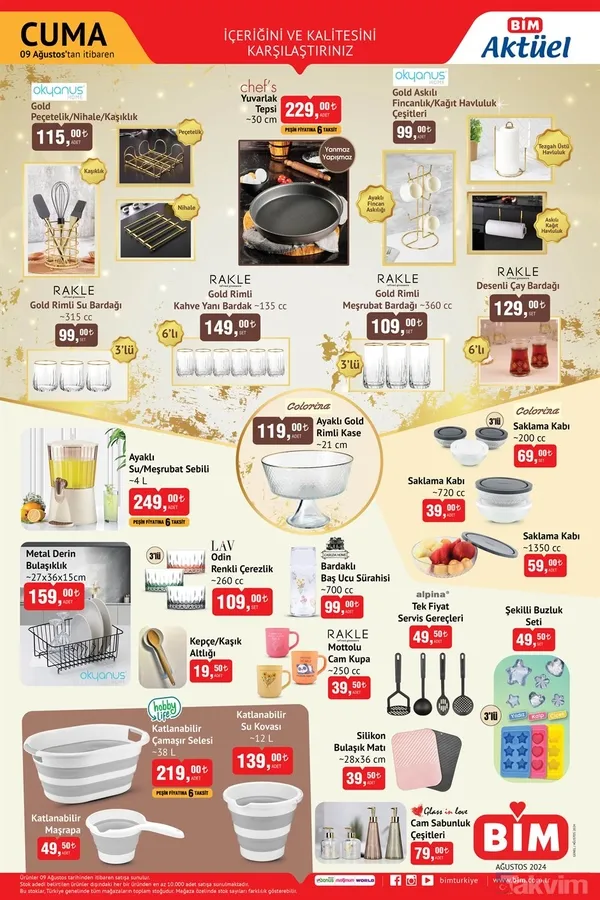 Perde 179 TL, Yastık Alezi 34 TL, Paspas 99 TL... 6'lı 149 TL! BİM aktüel 2-6 Ağustos kataloğu yayımlandı! - 2