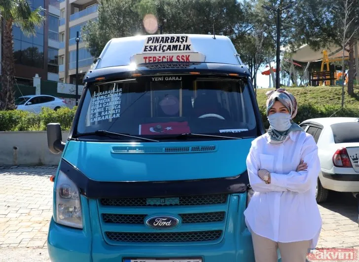 İzmir’in tek kadın minibüs şoförü! Elif Ergül sadece 23 yaşında