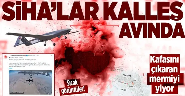 Son dakika: SİHA’lar avladı! Irak’ın kuzeyindeki Gara bölgesinde 2 terörist daha etkisiz hale getirildi