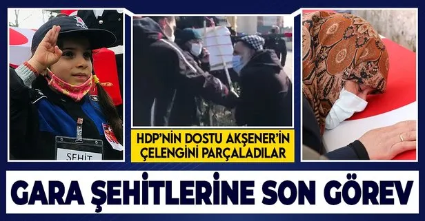 Gara şehitlerine son görev! Şehit yakınından Akşener tepkisi: Hem PKK’ya yardım ediyorlar hem de çelenk gönderiyorlar