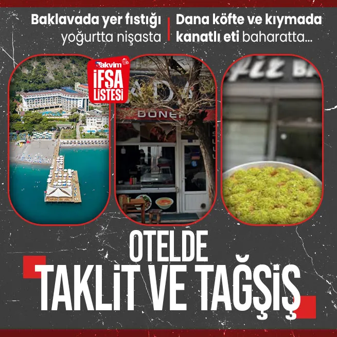 TAKLİT VE TAĞŞİŞ YENİ LİSTE | Baklavada yer fıstığı, yoğurtta nişasta