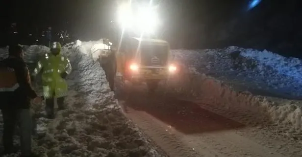 Kayseri-Kahramanmaraş kara yoluna çığ düştü