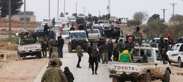 El Bab ilçe merkezine girildi