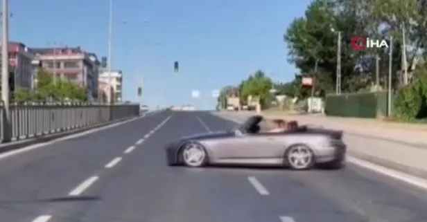 Hem konvoy hem drift! Trafik teröristleri yol kapatıp magandalık yaptı: İstanbul Arnavutköy’de rezil görüntüler