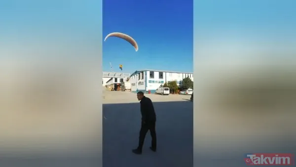 Mesaiye geç kalan fabrika işçisi fabrikaya paraşütle gitti - 6