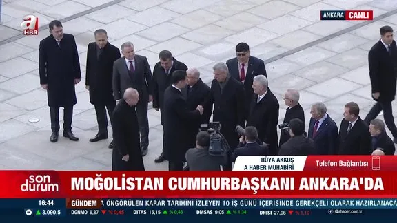 Moğolistan Cumhurbaşkanı Ankara’da