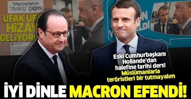 SON DAKİKA: Fransa’nın eski Cumhurbaşkanı Hollande’den Müslümanlarla teröristleri bir tutmayalım mesajı