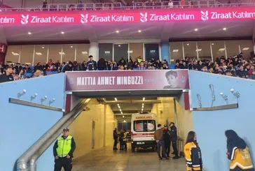 Mattia Ahmet Minguzzi tribününde ilk maç!