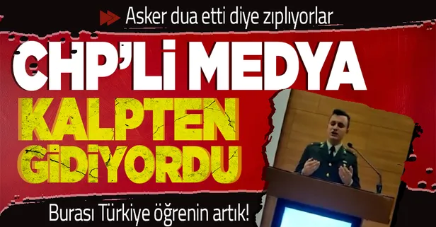 Milli Savunma Üniversitesi'nde dua eden asker CHP'li medyada alerji yaptı