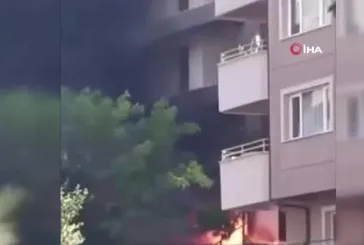 Bursa'da binada korkutan yangın