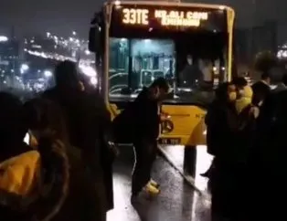 Bir İETT aracı daha bozuldu!