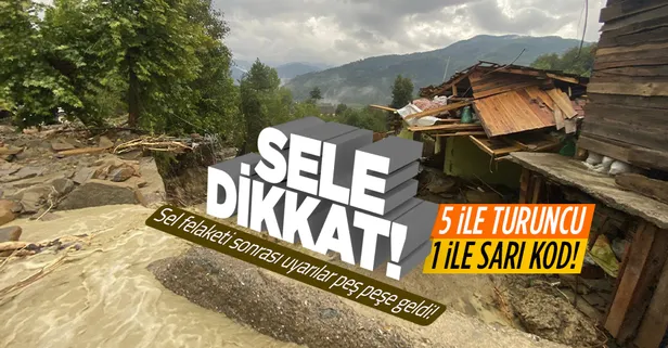 HAVA DURUMU | Sel felaketi sonrası Meteorolojiden peş peşe son dakika uyarıları! 5 ile turuncu 1 ile sarı kod