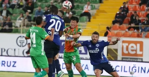 Pape Habib Gueye'ye 4 dakika yetti! Alanyaspor - Kasımpaşa: 1-2 | MAÇ SONUCU