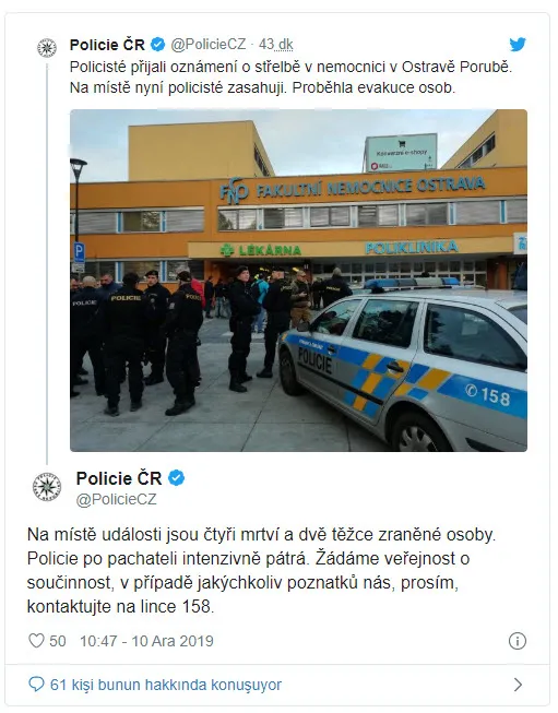 Son dakika: Çek Cumhuriyeti'nde silahlı saldırı-1