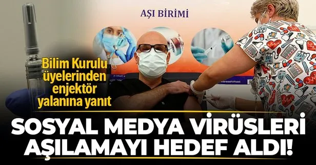 Sosyal medyadaki ’enjektör’ yalanına Bilim Kurulu üyelerinden yanıt