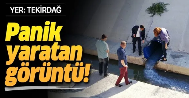 Tekirdağ’da panik yaratan görüntü