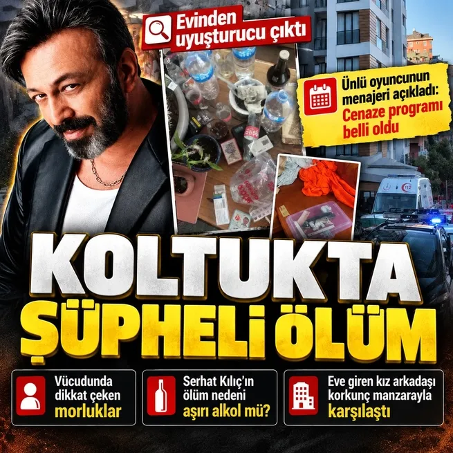 Oyuncu Serhat Mustafa Kılıç evinde ölü bulundu: Cenaze programı belli oldu