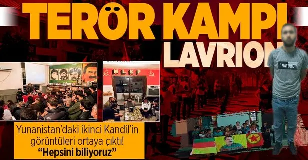 Yunanistan’ın Lavrion Kampı terör örgütü PKK’nın yuvası oldu! Görüntüler ortaya çıktı
