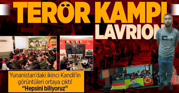 Yunanistan'ın Lavrion Kampı terör örgütü PKK'nın yuvası oldu! Görüntüler ortaya çıktı