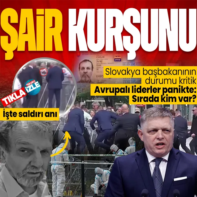 Slovakya Başbakanı Robert Ficoya suikast girişimi: Görüntüler ortaya çıktı | Avrupalı liderler panikte: Sıra hangi isimde?