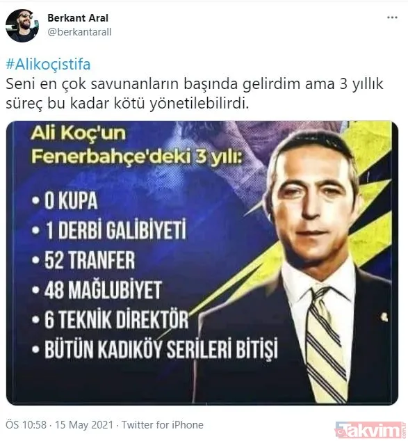 Fenerbahçe taraftarı başarısızlığa patladı: Ali Koç istifa! - 9
