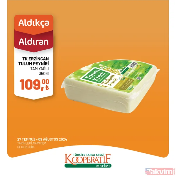 Tarım Kredi Market'te 60 üründe dev indirim! Katalogda yok yok! Taze Kaşar 249 TL, Siyah Zeytin 115 TL, Tuvalet Kağıdı 40'lı 209 TL... - 21