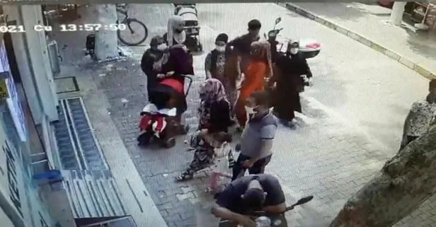 7 aylık hamile kadının cüzdanının çalındığı anlar