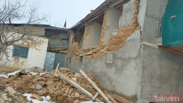 Malatya Akçadağ'daki kerpiç evler ağır hasar gördü! Bölgeden kare kare yıkım görüntüleri - 7