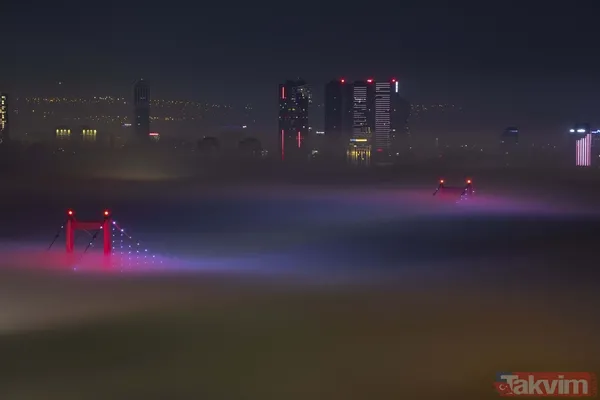 SON DAKİKA: İstanbul sis durumu! Megakent sis altında kayboldu - 24