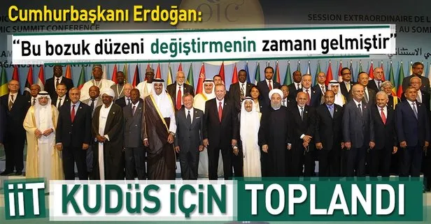 İİT İslam Zirvesi Konferansı Olağanüstü Toplantısı İstanbul’da tamamlandı
