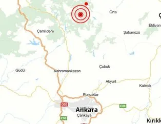 Ankara’da korkutan deprem!