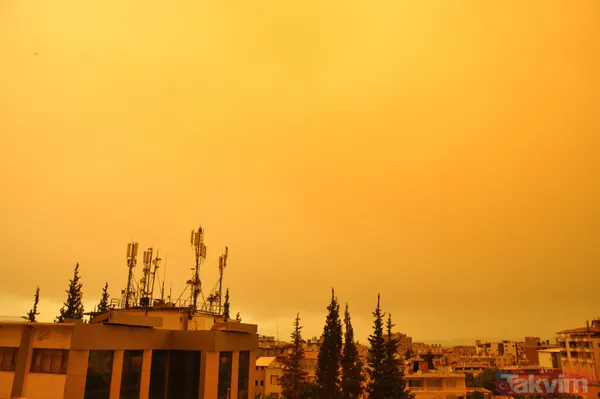 Dışarı çıkan yanar! Göz gözü görmüyor! Meteoroloji uyarmıştı: Türkiye'nin güneyini toz bulutu sardı - 5