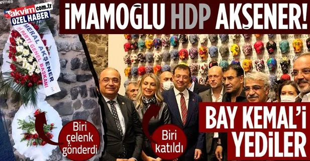 Meral Akşener’in Ekrem İmamoğlu ve HDP’lilerin birlikte poz verdiği ’Hafıza Odası’ sergisine çelenk gönderdiği ortaya çıktı!