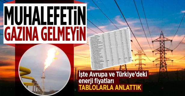 Avrupa'da fiyatlar Türkiye'den daha mı ucuz? İşte elektrik ve doğal gaz fiyatlarının karşılaştırılması